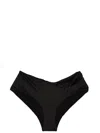 Versace Bikini Briefs With Knot Beachwear Black In Black