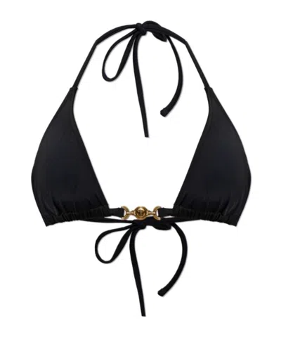 Versace Bikini Top In Black