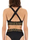 VERSACE VERSACE BIKINI TOP WITH GREEK BORDER