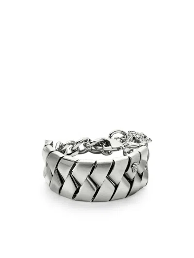 Versace Bind Bracelet In Gray