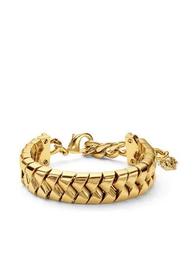Versace Bind Bracelet In Yellow