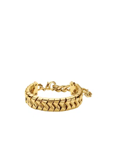 Versace Bind Bracelet In Yellow