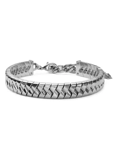 Versace Bind Necklace In Silver