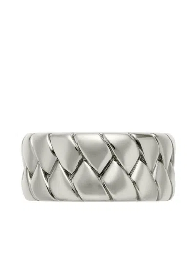 Versace Bind Ring In Gray