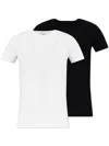 Versace Bio Jersey Bi-pack T-shirt In Multi