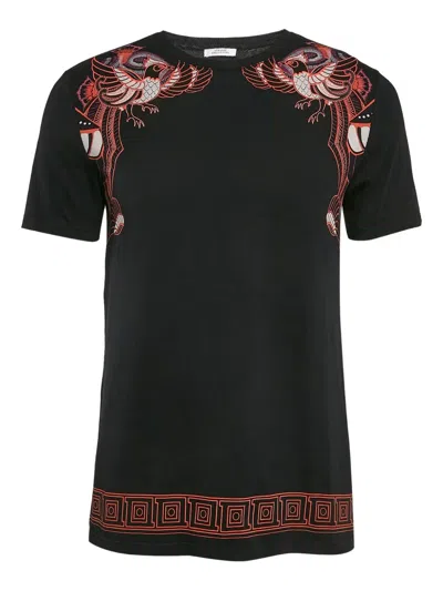 Pre-owned Versace Bird Grecca T-shirt