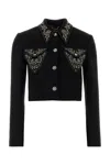 Versace Informal Jacket Responsible Light Weight Double Wo In Black