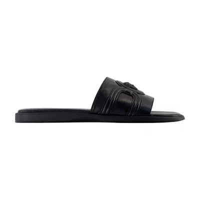 VERSACE SANDALS VERSACE LEATHER BLACK
