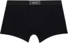Versace Black 90s Vintage Logo Ribbed Boxer Briefs In Black