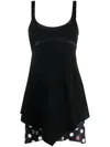 Versace X Dua Lipa Butterflies Minidress In Black
