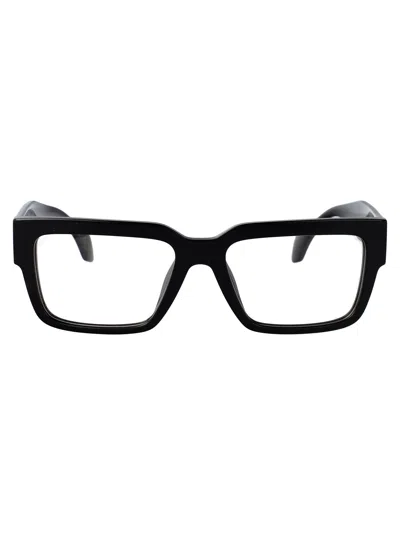 VERSACE VERSACE BLACK ACETATE GLASSES