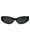 Versace Black Acetate Sunglasses In Black