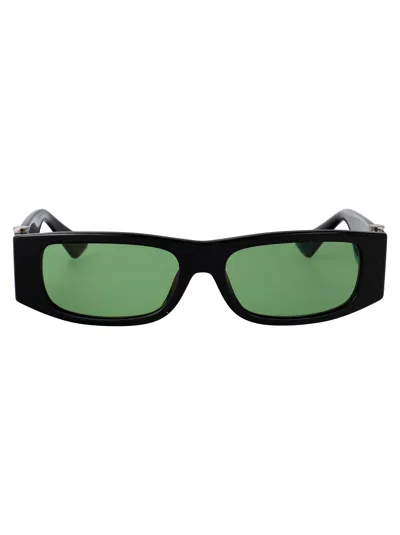 VERSACE VERSACE BLACK ACETATE SUNGLASSES