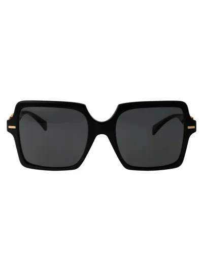 Versace Black Acetate Sunglasses In Neutral