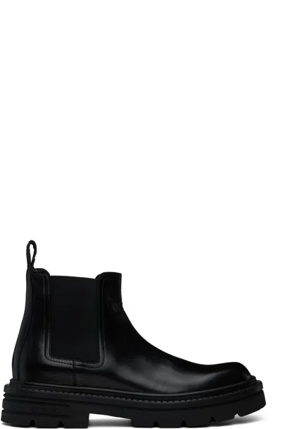Versace Black Adriano Chelsea Boots In 1b000-black