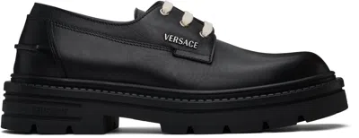 Versace Black Adriano Lace-up Derbys In 1b00e-black-rutheniu