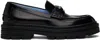 Versace Black Adriano Loafers In 1b00p-black-palladiu