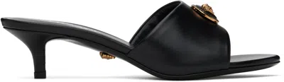 Versace Black Alia 45 Mm Heeled Sandals In 1b00v-black-