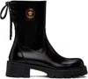 Versace Biker Medusa-plaque Ankle Boots In 1b00v-black-gold