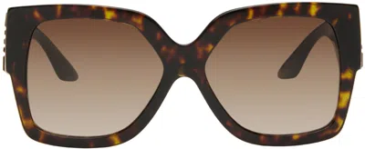 Versace Black & Brown Iconic Sunglasses In 108/13