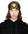 Versace Black & Gold Crete De Fleur Sleep Mask