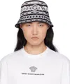 Versace Men's Medusa Chains Bucket Hat In 5b950-black+silver