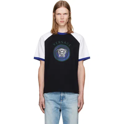Versace Printed Cotton-jersey Regular T-shirt In Multi