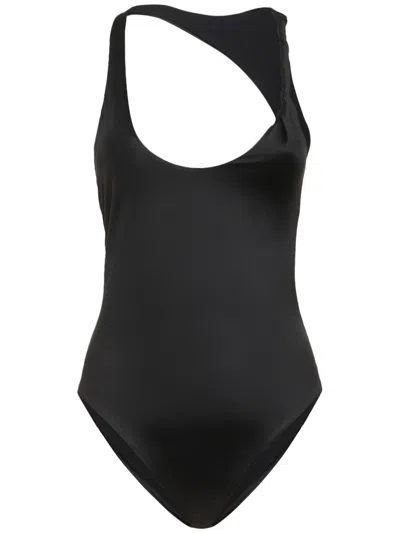 Versace Black Asymmetric Elegant Women's Swimsuit