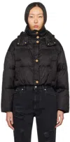 Versace Barocco-print Medusa-motif Puffer Jacket In 1b000-black