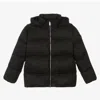 Versace Black Barocco Down-padded Jacket In Black