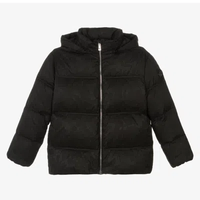 Versace Kids' Black Barocco Down-padded Jacket