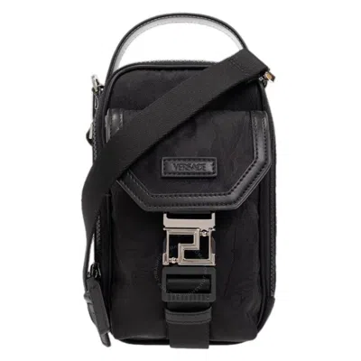 Versace Black Barocco Jacquard Shoulder Bag