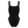 Versace One-piece Swimsuit With Greca Border