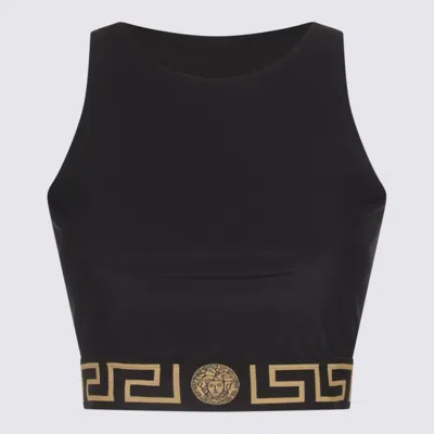 Versace Black Beachwear Top