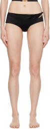 Versace Black Belize Bikini Bottom In 1b000 Black