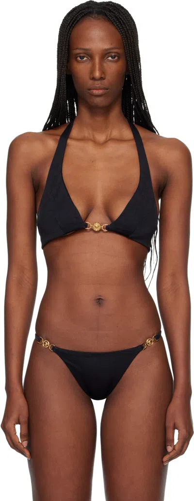 Versace Black Bikini Top