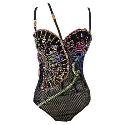 Pre-owned Versace Black Bodysuit, 2022