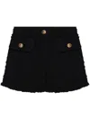 Versace Wool Blend Tweed Shorts