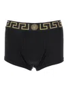 Versace Black Briefs With Elastic Waist With Medusa Print In Cotton Stretch Man