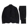 Versace Black Camo Suit In Black