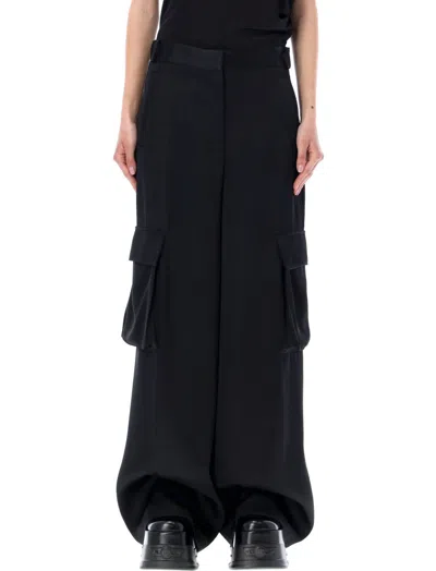 VERSACE BLACK CARGO PANT DUCHESSE