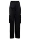 Versace Woman Black Trousers In Nero