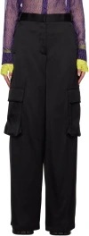 Versace Woman Black Trousers In 1b000 Black