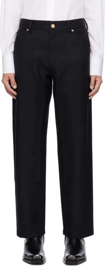 Versace Black Carpenter Trousers