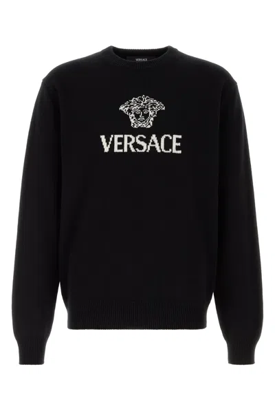 Versace Black Cashmere Sweater