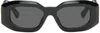 Versace Womens Black Ve4425u Maxi Medusa Biggie Oval-frame Nylon Sunglasses In Gb1/87 - Black