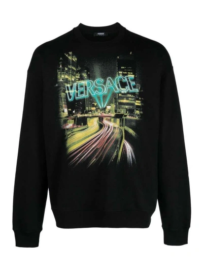 Versace Black City Lights Sweatshirt