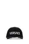 VERSACE BLACK COTTON BASEBALL CAP