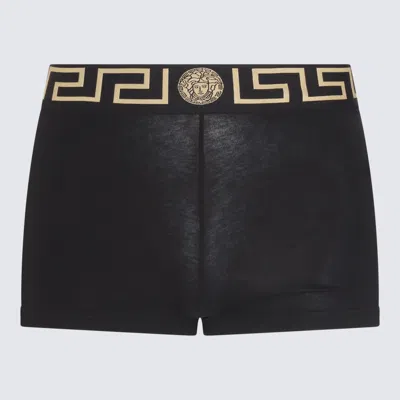 Versace Black Cotton Boxer