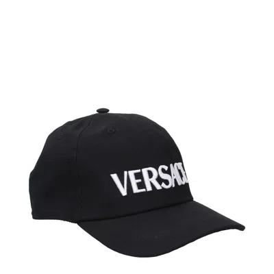 Versace Black Cotton Cap (baseball Women's Hat)